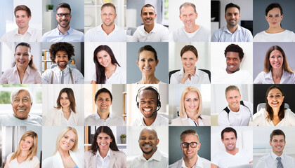 Professional Group Headshot Video Conference