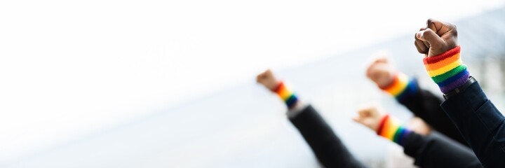 Gay Power And Pride Wristband
