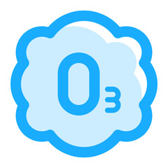 Ozone Layer o3 Icon Illustration