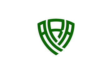 ara creative letter shield logo design vector icon illustration   © ibrohim