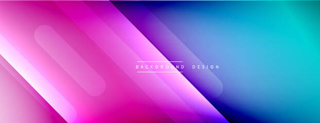 Dynamic lines abstract background. 3D shadow effects and fluid gradients. Modern overlapping forms