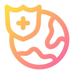 Earth Safety Icon Illustration