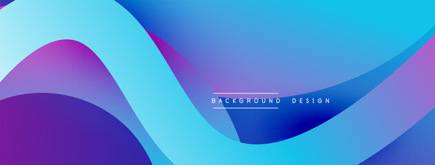 Abstract overlapping lines and circles geometric background with gradient colors
