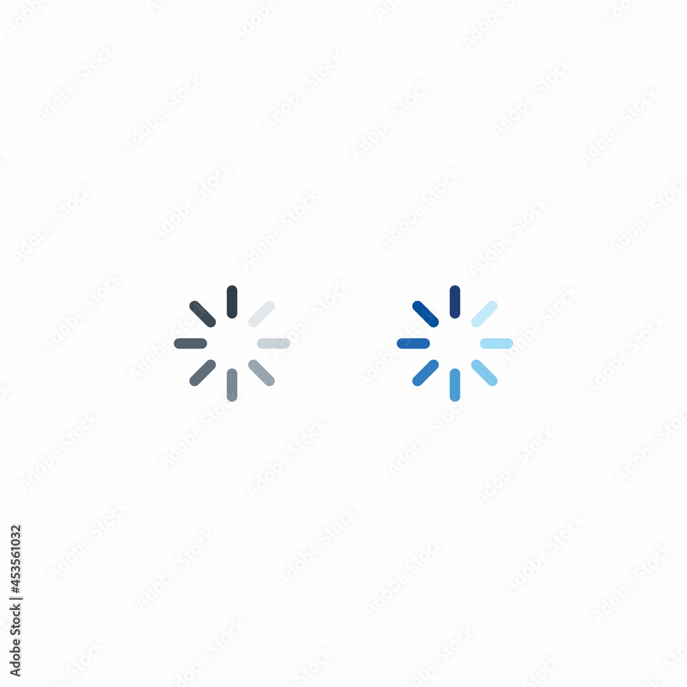 Poster progress loading icon vector isolated on white background