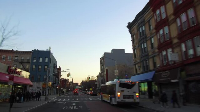 4118 - Driving Through Bedford-Stuyvesant in Brooklyn New York - High-Speed Edit
