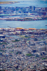 六甲山から見える大阪湾