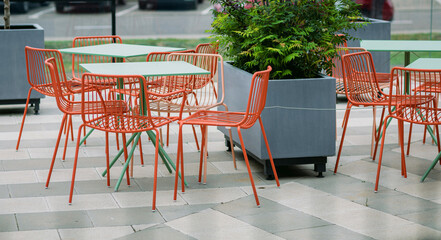 traditional summer cafe