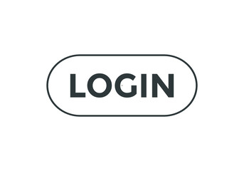 login button. sign icon label login. web button template	
