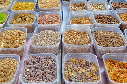 Frutos secos no mercado