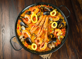 Paella de marisco