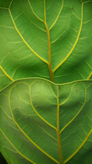 Green leaves of fern tree .Natural pattern background                   