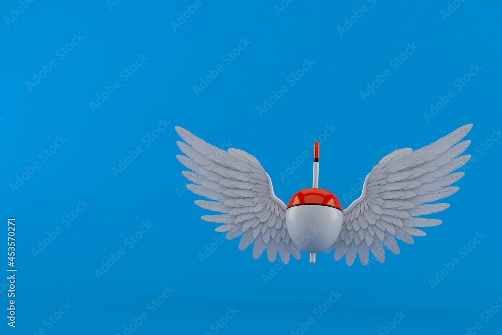 Canvas Prints fishing float with angel wings