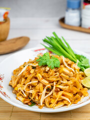 Pad Thai Noodles with Chan, simple style.