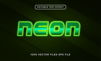 neon editable text effect vectors