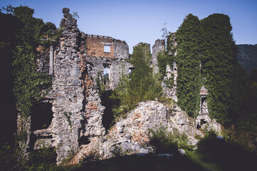 Fototapeta na wymiar Burgruine Burg Haasberg Slowenien