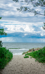 wejście na plaże Piaski © jak