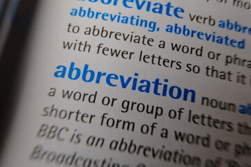 Obraz premium definition highlighted. abbreviation.