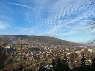 Beautiful natural Karpaty mountain 