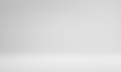 Abstract pastel gray color and gradient white light background in studio table backdrops display product design. Blank empty space room for showing. Blur 3D render podium stage grey texture pattern.
