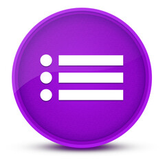 List luxurious glossy purple round button abstract