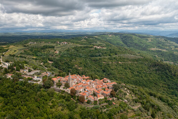 Dorf Groznjan in Kroatien