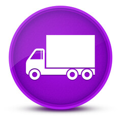 Truck luxurious glossy purple round button abstract
