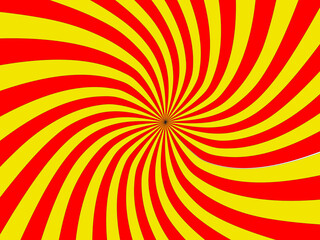 Obraz premium red and yellow sunlight sunburst sunshine background design for light ray banner, ads, template, product, social media, promotion sale background wallpaper vector illustration 