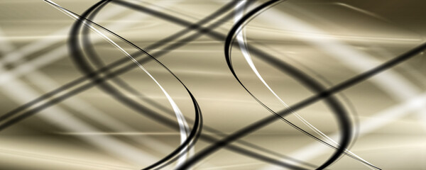 Weihnachten Hintergrund Abstrakt gold schwarz silber weiß Spiralen mit Linien und Wellen Banner