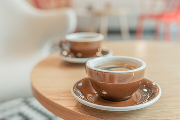 cup of coffee on table