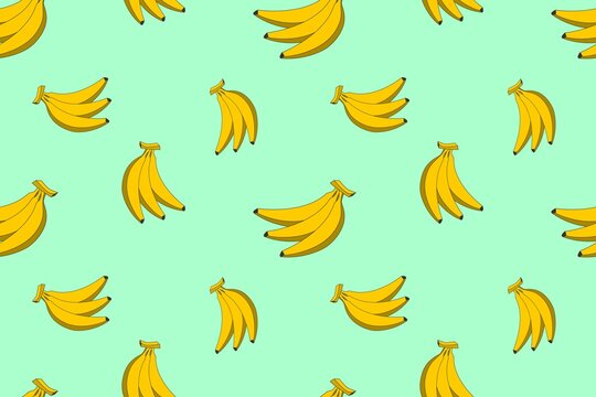 Cute Banana Seamless Pattern Design