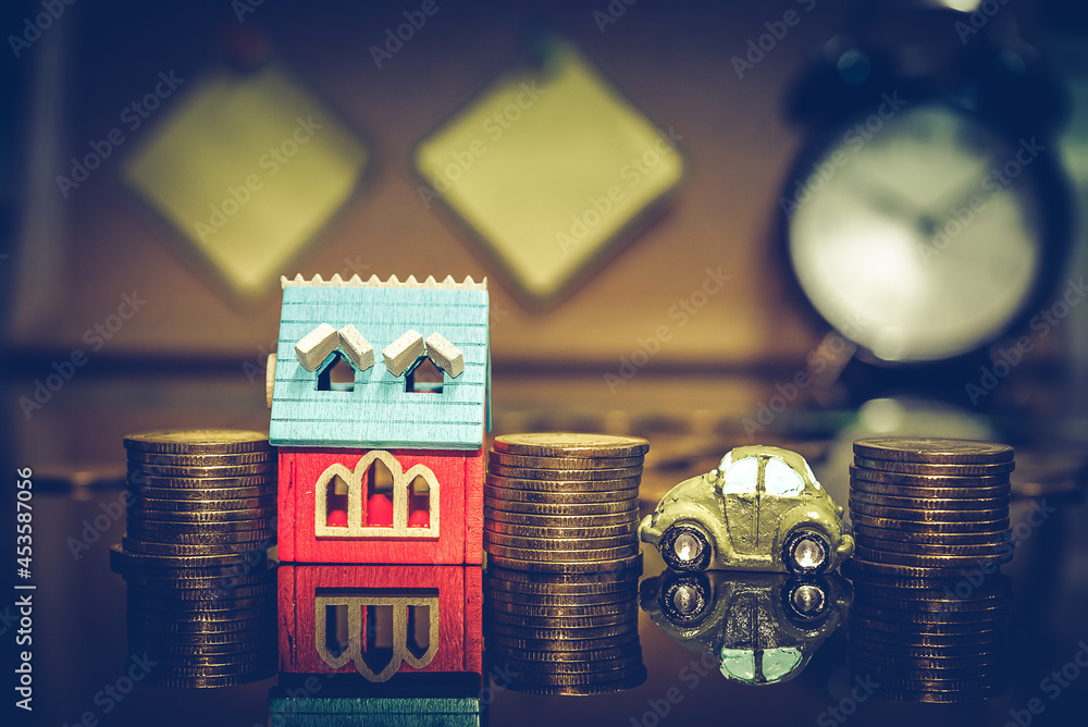 Poster gold coins stacks is representing riches and wealth management. coin stack growing and find out the 