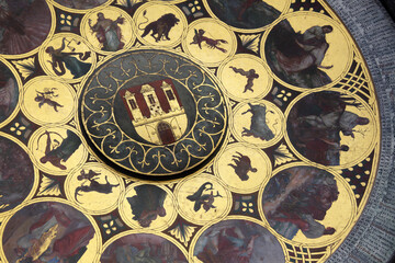 Detail of the atronomical clock in Stare Mesto, Prague, Czech Republic