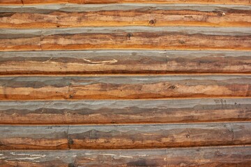 old wooden wall of a log cabin