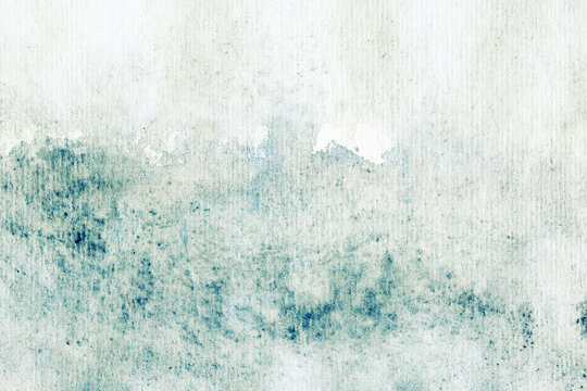Grunge old watercolor blue green texture for design