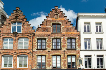 Fototapeta na wymiar Kortrijk, West Flanders, Belgium - old buildings in city center