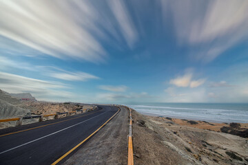 Makran Coastal Highway along Pakistan's Arabian Sea coast from Karachi to Gwadar in Balochistan province
