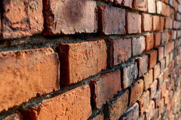 Red brick wall, classic background.