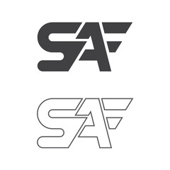 Saf logo design template