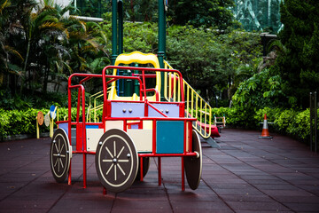 A car in the playground