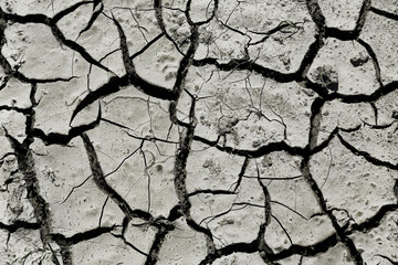 Dry cracked earth texture. Dry soil concept