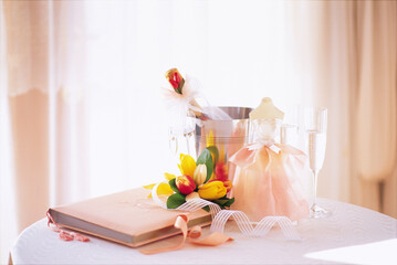 cake with flowers