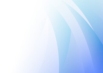 カーブする青いグラデーションの抽象背景