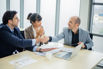 Fototapeta premium Business people working in conference room