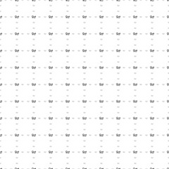 Square seamless background pattern from geometric shapes are different sizes and opacity. The pattern is evenly filled with small black gender symbols. Vector illustration on white background