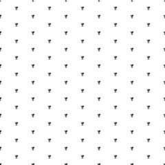 Square seamless background pattern from black dinner time symbols. The pattern is evenly filled. Vector illustration on white background