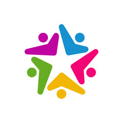 social network logo template vector icon