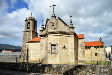 iglesia de Santa María de Caldas de Reis, provincia de Pontevedra, Galicia España. Caldas de Reis...