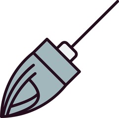 Mop Line filled Vector Line Icon Design