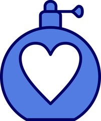 Perfume Line Inverted Vector Line Icon Design