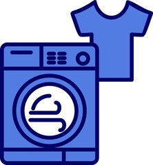 Laundry Machine Line Inverted Vector Line Icon Design